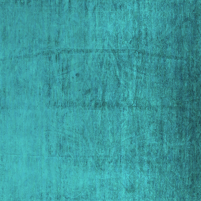 Square Machine Washable Oriental Turquoise Industrial Area Rugs, wshurb1688turq