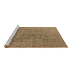 Sideview of Machine Washable Oriental Brown Industrial Rug, wshurb1688brn