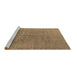 Sideview of Machine Washable Oriental Brown Industrial Rug, wshurb1688brn