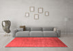 Industrial Red Washable Rugs