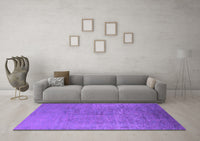 Machine Washable Oriental Purple Industrial Rug, wshurb1688pur