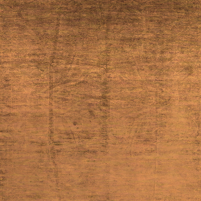 Square Oriental Orange Industrial Rug, urb1688org