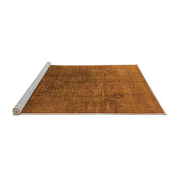 Sideview of Machine Washable Oriental Orange Industrial Area Rugs, wshurb1689org