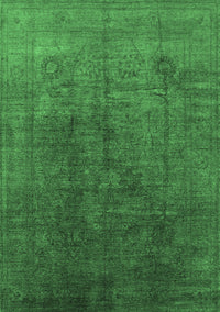 Oriental Emerald Green Industrial Rug, urb1689emgrn