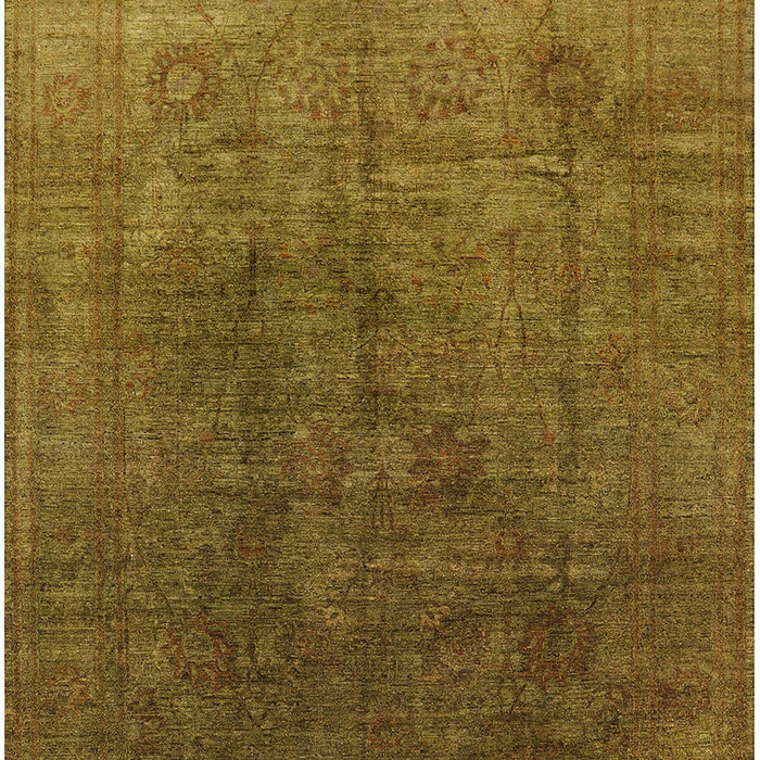 Mid-Century Modern Dark Bronze Brown Oriental Rug, urb1689