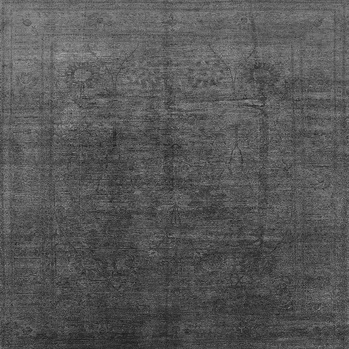 Square Machine Washable Oriental Gray Industrial Rug, wshurb1689gry