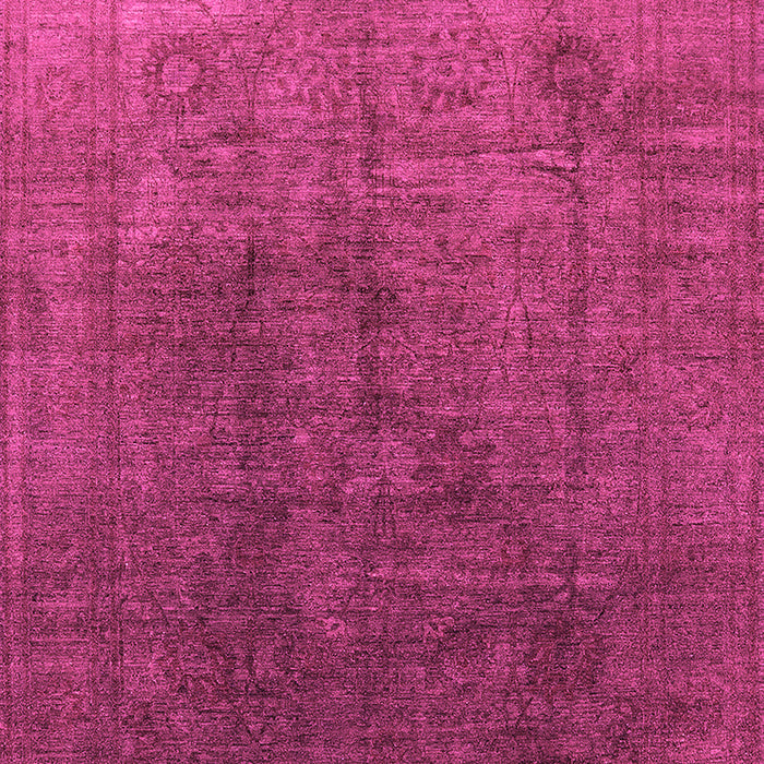 Machine Washable Oriental Pink Industrial Rug, wshurb1689pnk