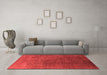 Industrial Red Washable Rugs