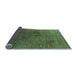 Sideview of Oriental Light Blue Industrial Rug, urb1689lblu