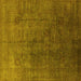 Square Oriental Yellow Industrial Rug, urb1689yw