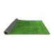 Sideview of Oriental Green Industrial Rug, urb1689grn