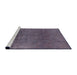 Sideview of Machine Washable Industrial Modern Plum Purple Rug, wshurb1690