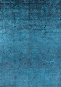 Oriental Light Blue Industrial Rug, urb1690lblu