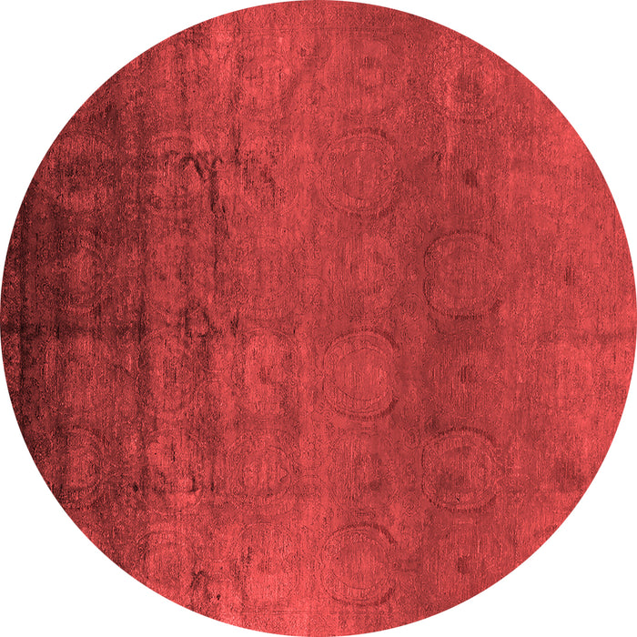 Machine Washable Oriental Red Industrial Rug, wshurb1690red