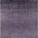 Square Machine Washable Industrial Modern Plum Purple Rug, wshurb1690