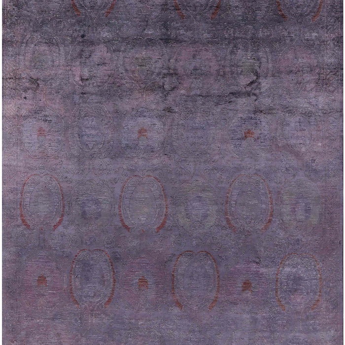 Mid-Century Modern Plum Purple Oriental Rug, urb1690