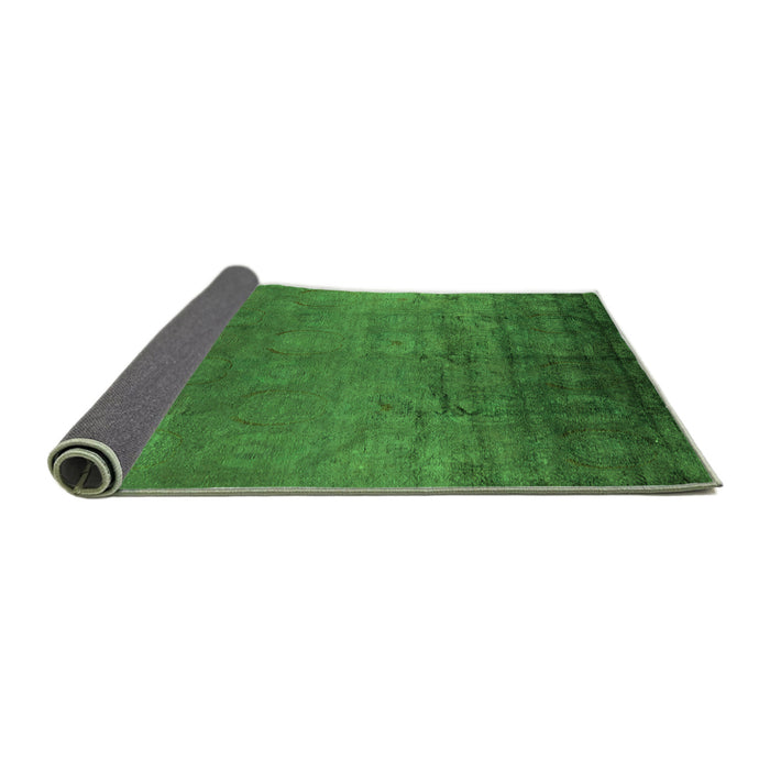 Sideview of Oriental Green Industrial Rug, urb1690grn
