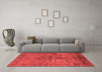 Machine Washable Oriental Red Industrial Rug, wshurb1691red