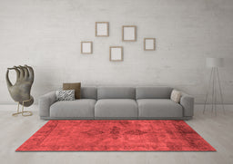 Industrial Red Washable Rugs