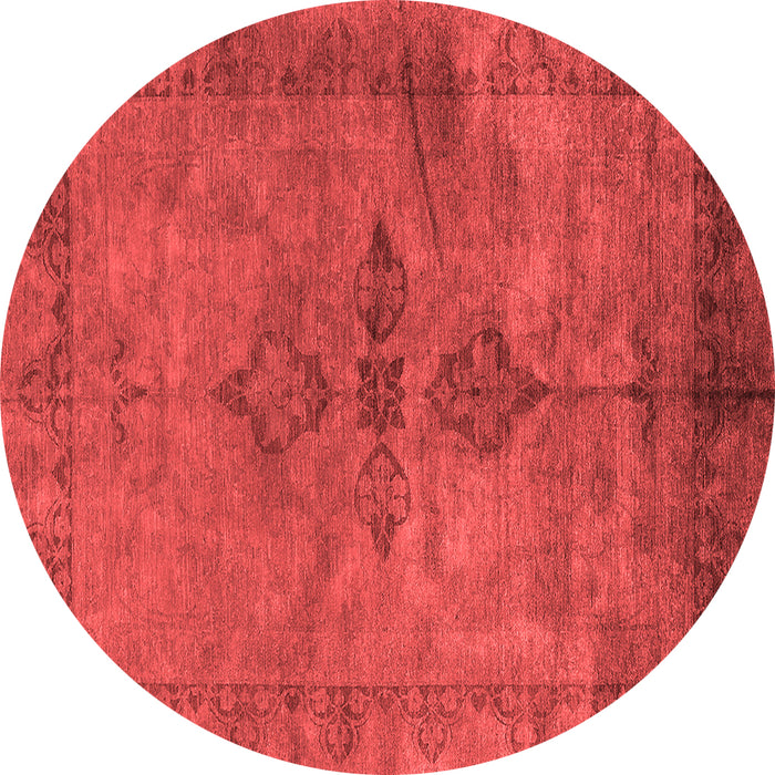 Machine Washable Oriental Red Industrial Rug, wshurb1691red