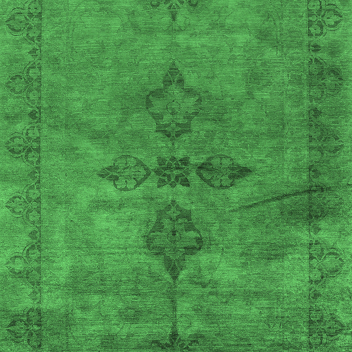 Oriental Emerald Green Industrial Rug, urb1691emgrn