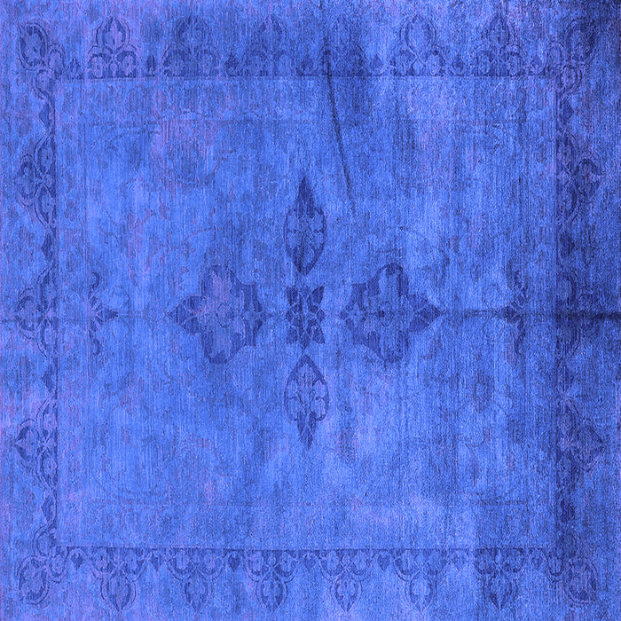 Square Machine Washable Oriental Purple Industrial Area Rugs, wshurb1691pur