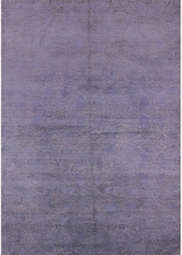 Mid-Century Modern French Lilac Purple Oriental Rug, urb1692