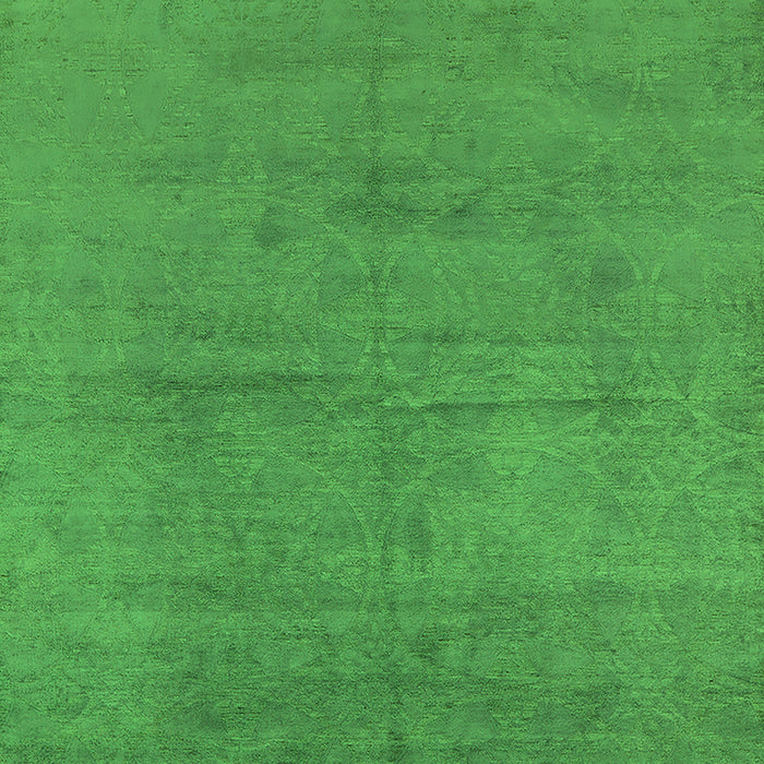 Machine Washable Oriental Green Industrial Area Rugs, wshurb1692grn