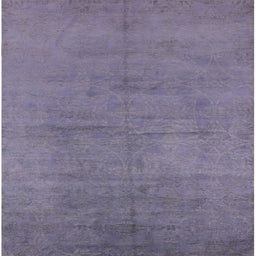 Square Mid-Century Modern French Lilac Purple Oriental Rug, urb1692