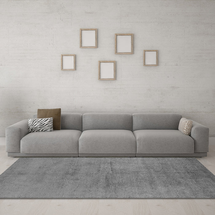 Machine Washable Oriental Gray Industrial Rug in a Living Room,, wshurb1692gry