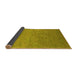 Sideview of Oriental Yellow Industrial Rug, urb1693yw