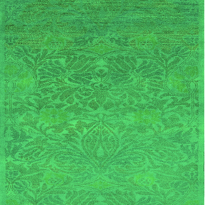 Machine Washable Oriental Green Industrial Area Rugs, wshurb1693grn