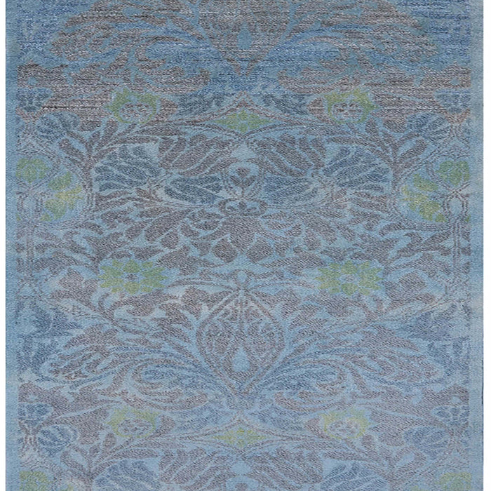 Mid-Century Modern Columbia Blue Oriental Rug, urb1693