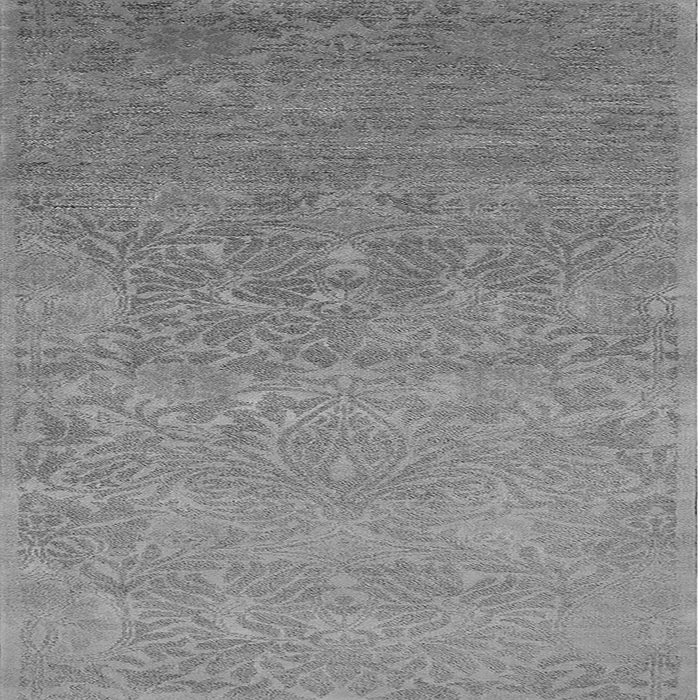 Square Machine Washable Oriental Gray Industrial Rug, wshurb1693gry
