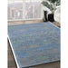 Machine Washable Industrial Modern Columbia Blue Rug in a Family Room, wshurb1693