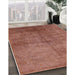 Machine Washable Industrial Modern Chestnut Red Rug in a Family Room, wshurb1694