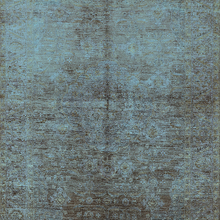 Oriental Light Blue Industrial Rug, urb1694lblu