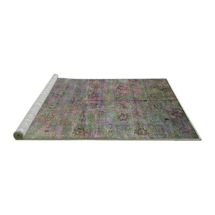 Sideview of Machine Washable Industrial Modern Puce Purple Rug, wshurb1695