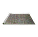 Sideview of Machine Washable Industrial Modern Puce Purple Rug, wshurb1695