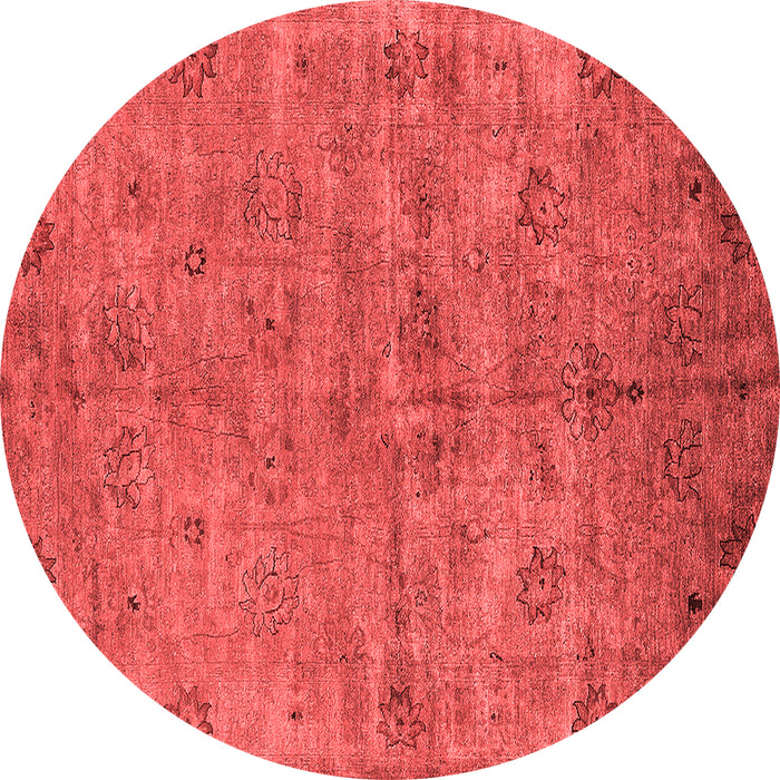 Machine Washable Oriental Red Industrial Rug, wshurb1695red
