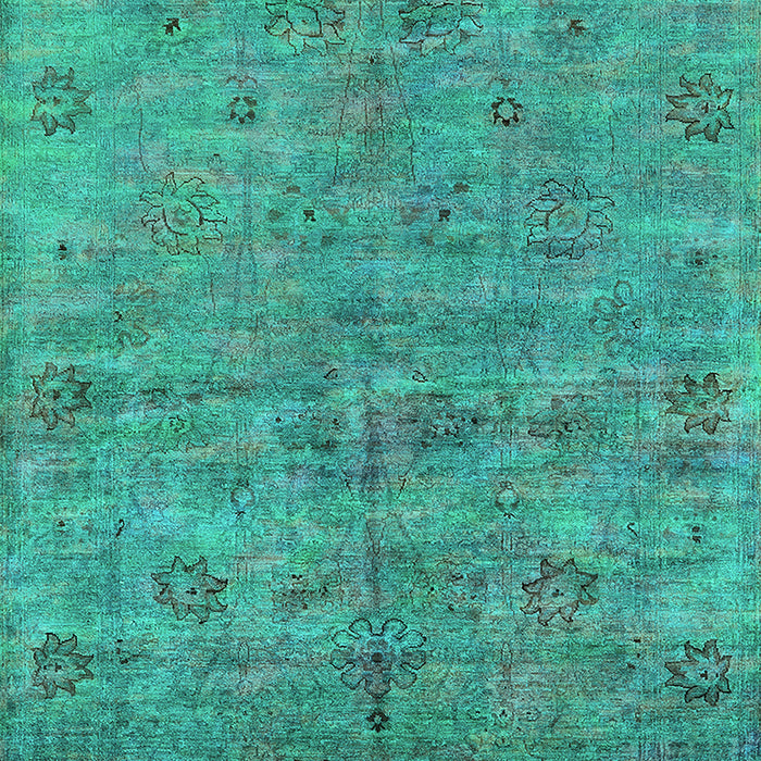 Oriental Turquoise Industrial Rug, urb1695turq