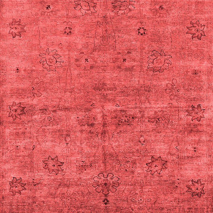 Machine Washable Oriental Red Industrial Rug, wshurb1695red