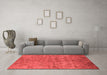 Industrial Red Washable Rugs