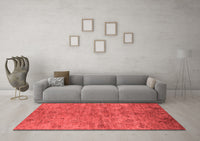 Machine Washable Oriental Red Industrial Rug, wshurb1695red