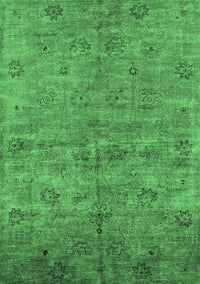 Oriental Emerald Green Industrial Rug, urb1695emgrn