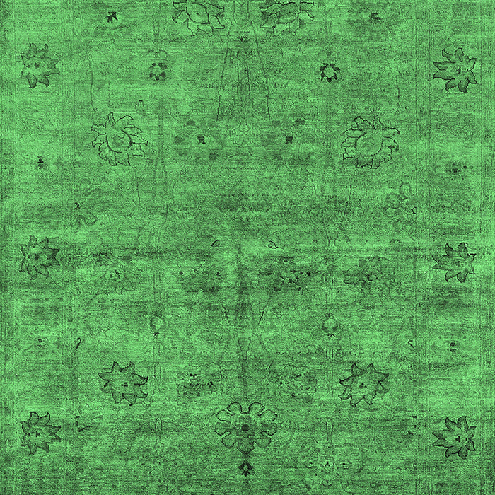 Oriental Emerald Green Industrial Rug, urb1695emgrn