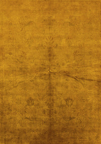 Oriental Yellow Industrial Rug, urb1696yw