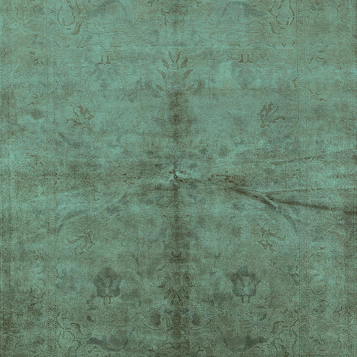 Machine Washable Oriental Turquoise Industrial Area Rugs, wshurb1696turq