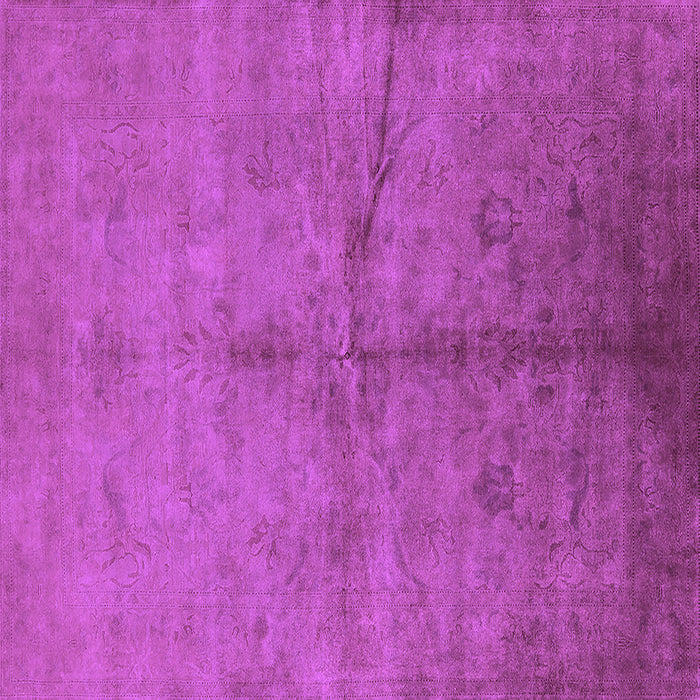 Square Oriental Purple Industrial Rug, urb1696pur