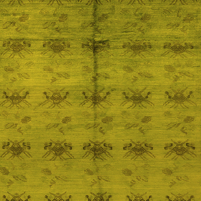 Oriental Yellow Industrial Rug, urb1697yw